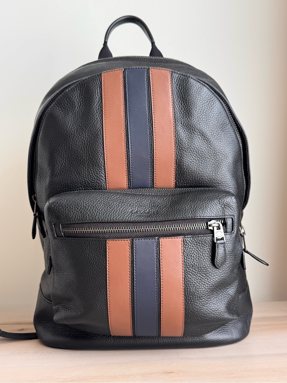 Coach West Backpack With Varsity Stripe